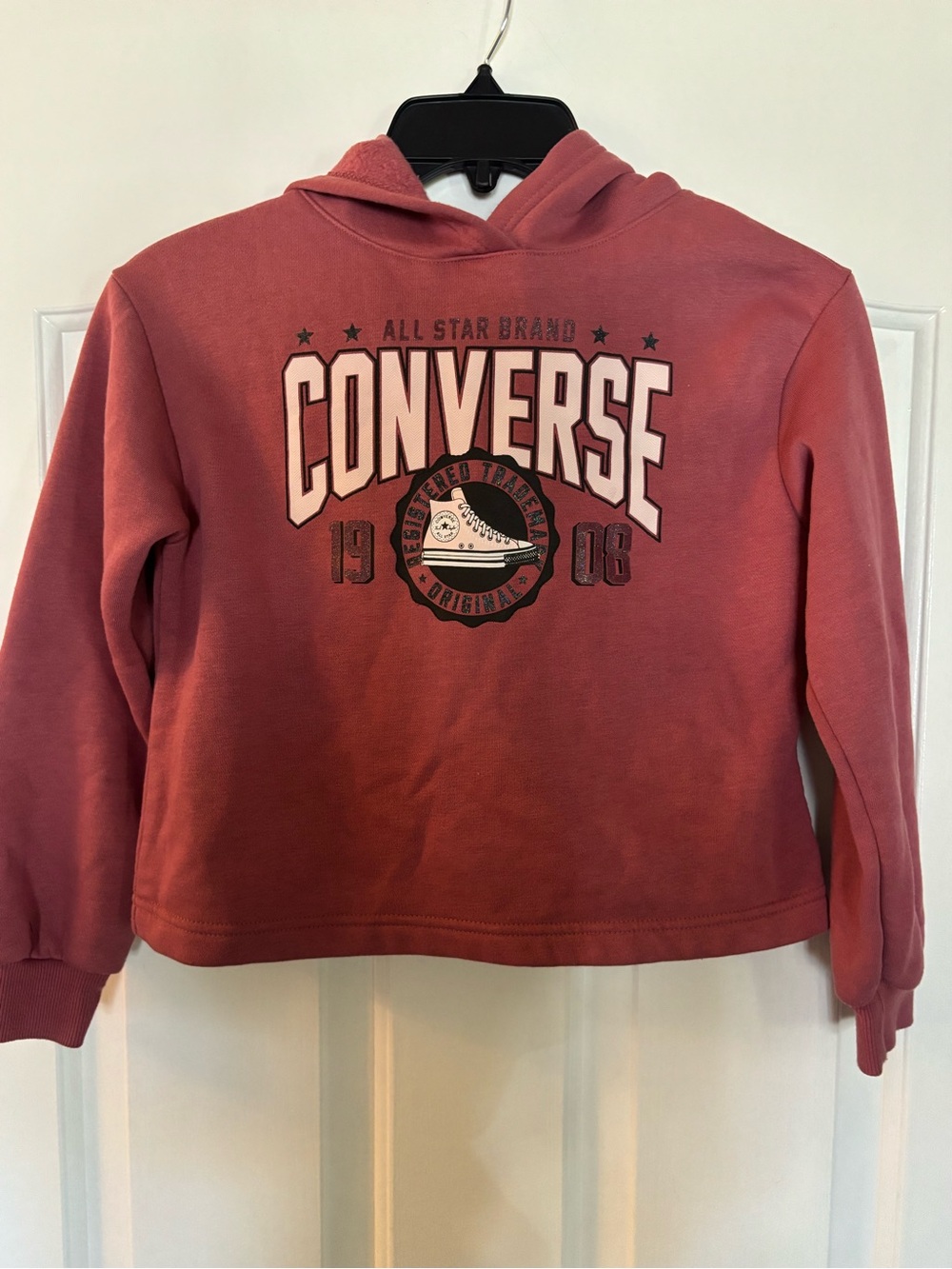 Converse Youth Hoodie in Dusty Rose